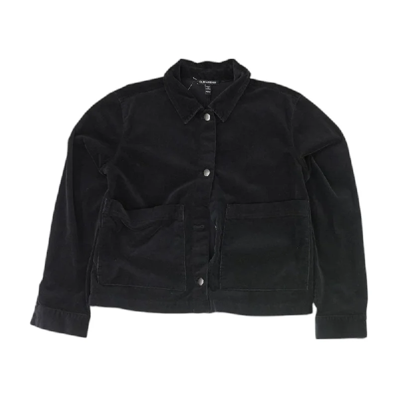 Black Solid Blazer Women's Handmade Blazer