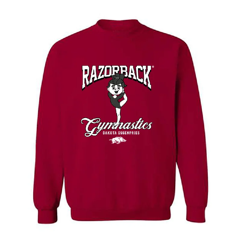 Arkansas - NCAA Women's Gymnastics : Dakota Essenpries - Fashion Shersey Crewneck Sweatshirt Hoodie with Ribbed Hem Stretchable Secure
