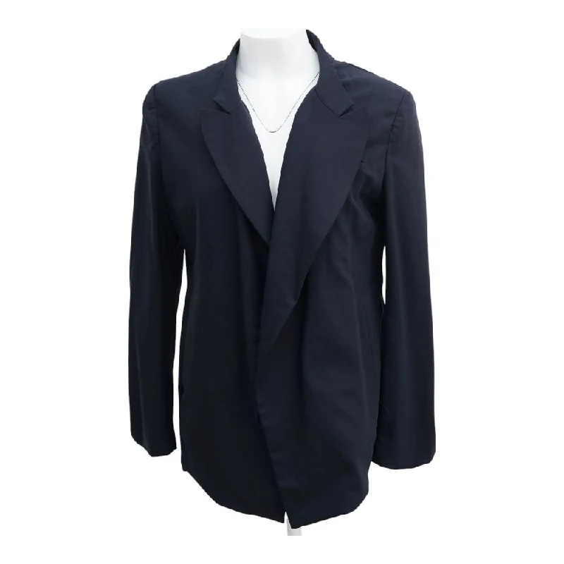 Navy Solid Blazer Women's Designer Suit