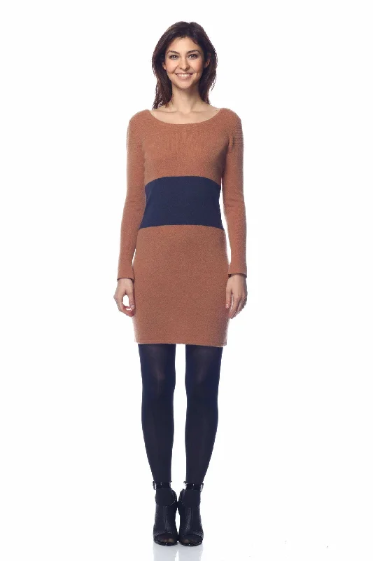 Oksana Scoop Neck Convertible Dress/Cardigan Cable Knit Ribbed Knit Lace Knit