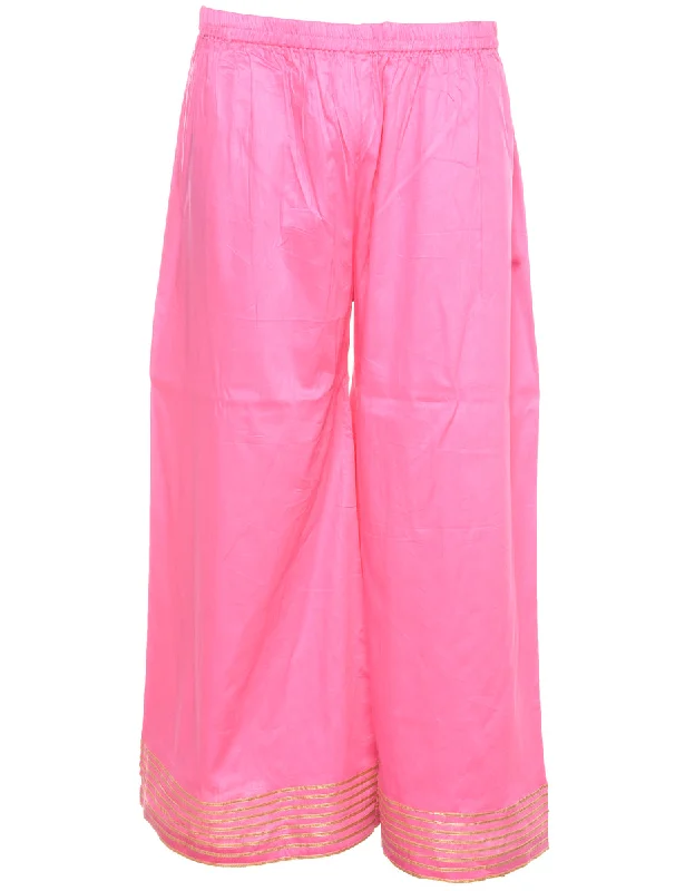 Flared Leg Trousers - W26 L25 Trousers Custom Made