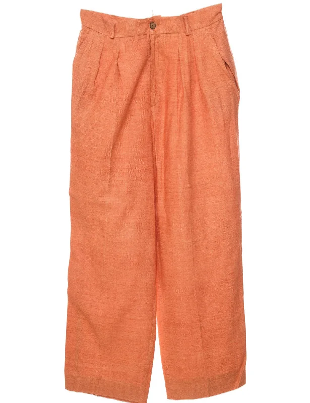Orange Trousers - W30 L28 Trousers fashionable trendy