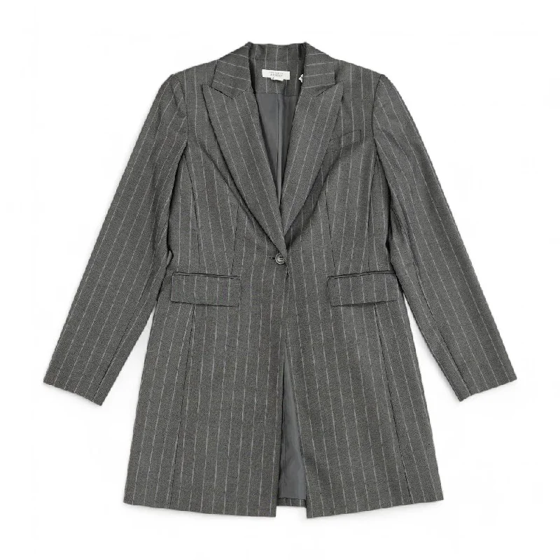 Gray Striped Blazer New Women's Blazer