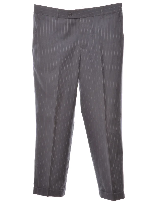 Striped Trousers - W32 L26 Trousers Striped Patterned