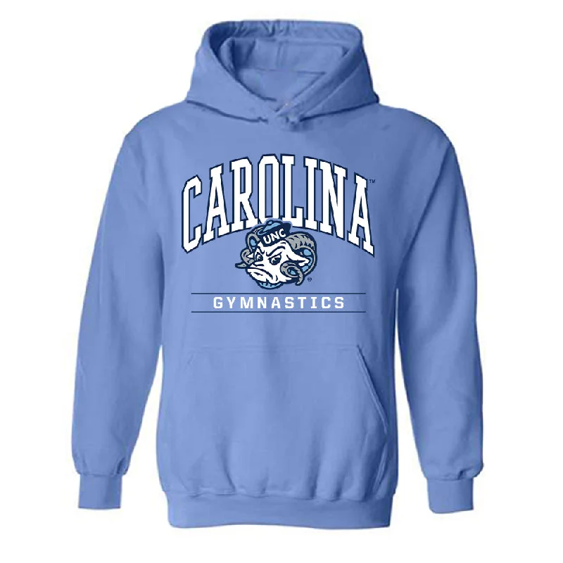 UNC - NCAA Women's Gymnastics : Julia Knower - Classic Shersey Hooded Sweatshirt Hoodie with Pastel Soft Subtle