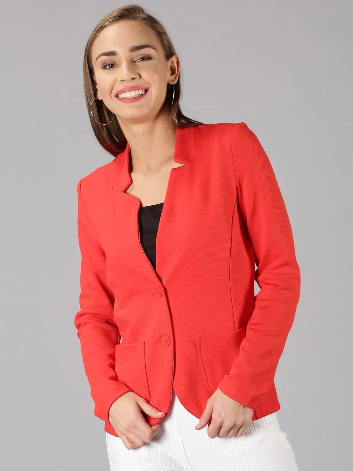 Cotton Boutique Solid Women Blazer Women's Patchwork Suit