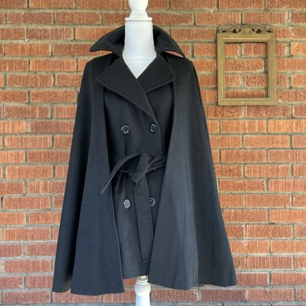 KAROBI Coat Cashmere with Belt Size M/L Turtleneck Jacket Crew Neck Jacket V-Neck Jacket
