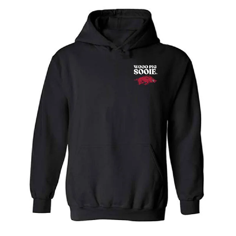 Arkansas - NCAA Women's Gymnastics : Dakota Essenpries - Generic Shersey Hooded Sweatshirt Hoodie with Side Slits Relaxed Casual