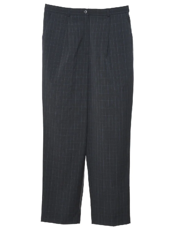Sag Harbor Checked Trousers - W32 L30 Trousers Party Sparkling