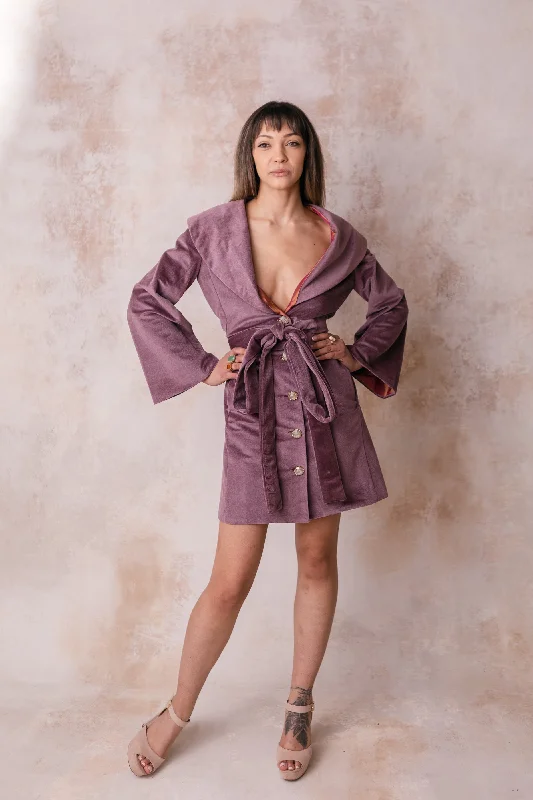 Amethyst Blazer Dress Women's Luxurious Jacket