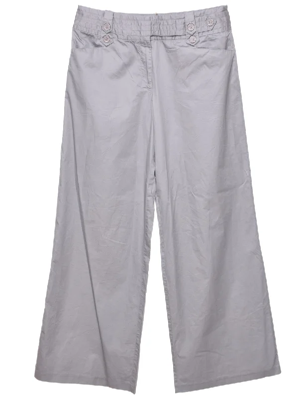 Grey Trousers - W31 L32 Trousers stylish elegant
