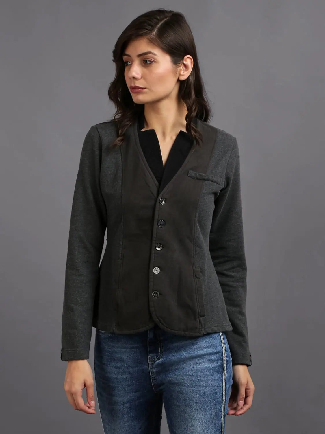 Designer Creations Solid Women Blazer Slimming Women's Blazer