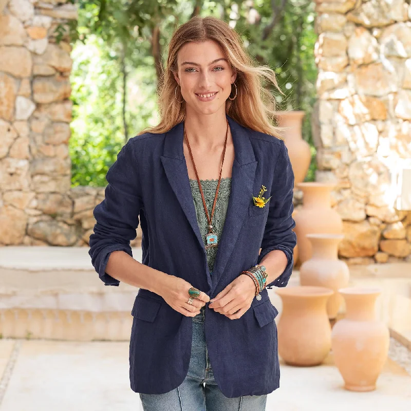 Iris Solid Blazer, Petite Slim Fit Blazer