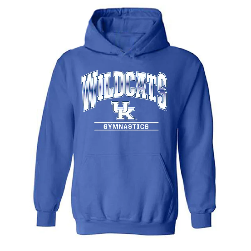 Kentucky - NCAA Women's Gymnastics : Hailey Davis - Classic Shersey Hooded Sweatshirt Hoodie with Slit Hem Functional Movement