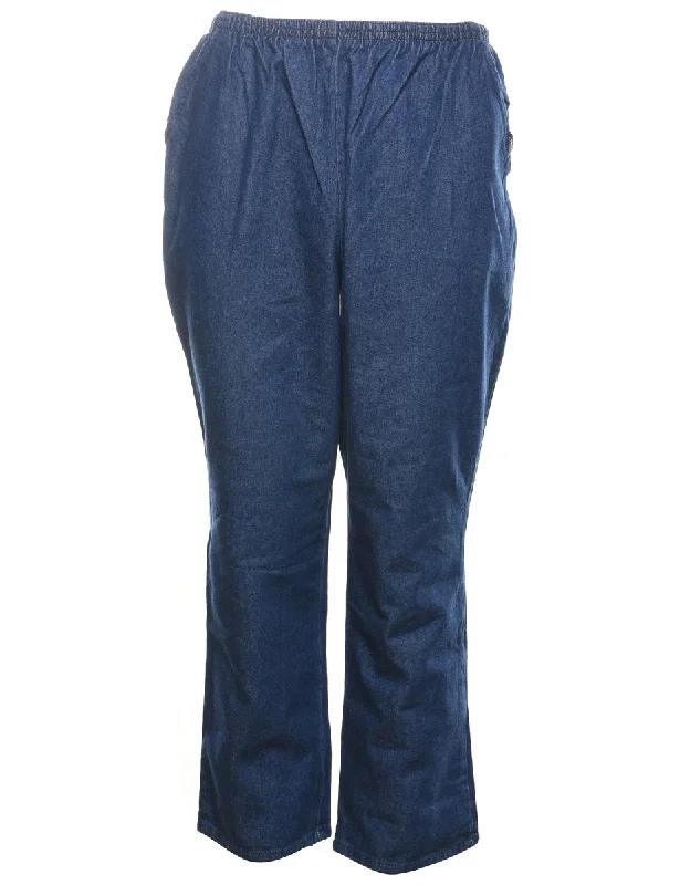 Medium Wash Classic Denim Trousers - W30 L27 Trousers stylish elegant