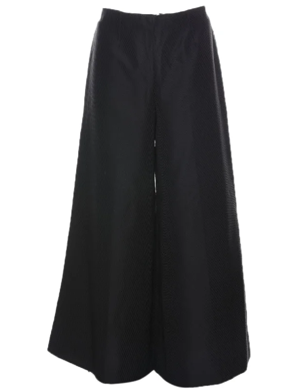 Black Flared Trousers - W26 L27 Trousers Bootcut Casual