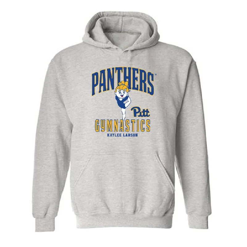 Pittsburgh - NCAA Women's Gymnastics : Kaylee Larson - Fashion Shersey Hooded Sweatshirt Hoodie with Toggle Buttons Decorative Unique