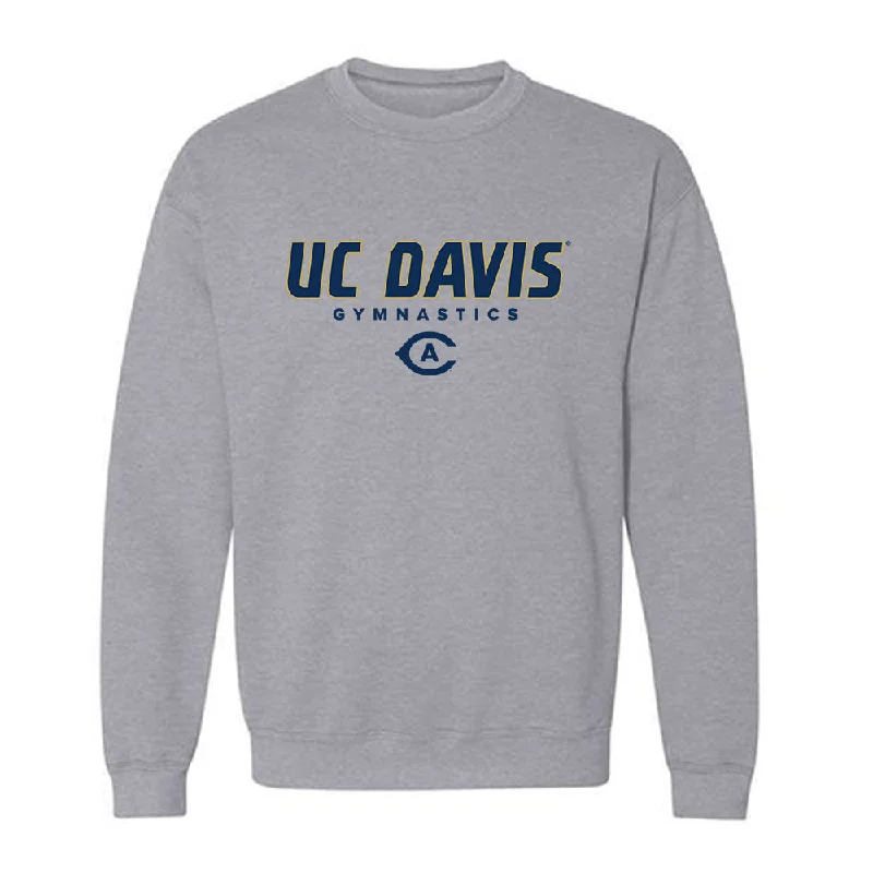 UC Davis - NCAA Women's Gymnastics : Isabella Fitz-Gerald - Classic Shersey Crewneck Sweatshirt Hoodie with Strings Custom Fit Adjustable