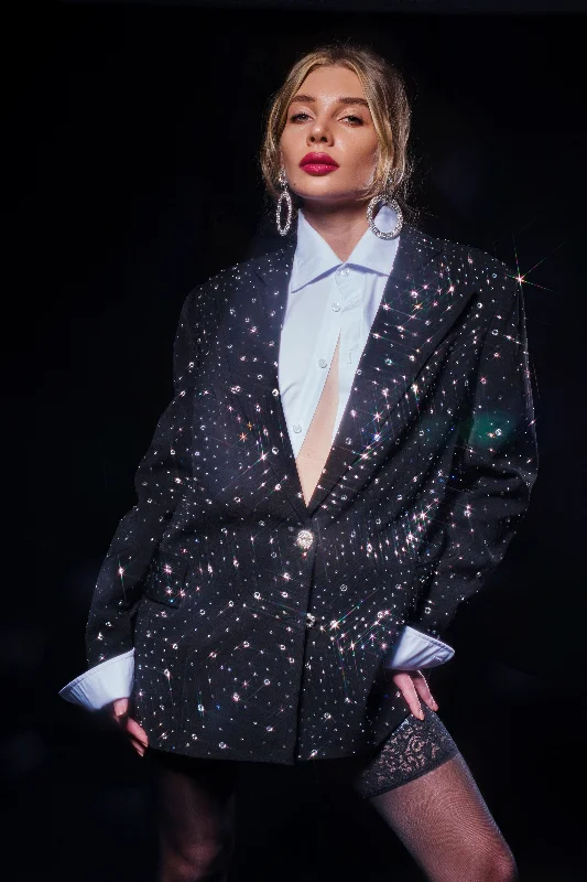Crystal Blazer Women's Custom Jacket