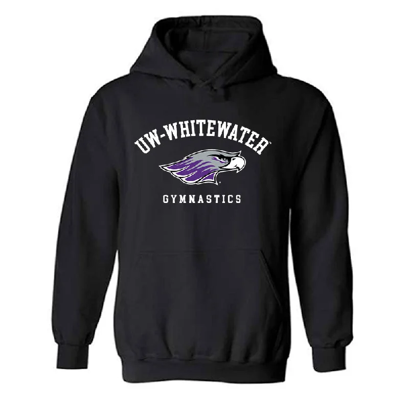 UW-Whitewater - NCAA Women's Gymnastics : Danielle Dudziak - Hooded Sweatshirt Hoodie with Metallic Shiny Futuristic