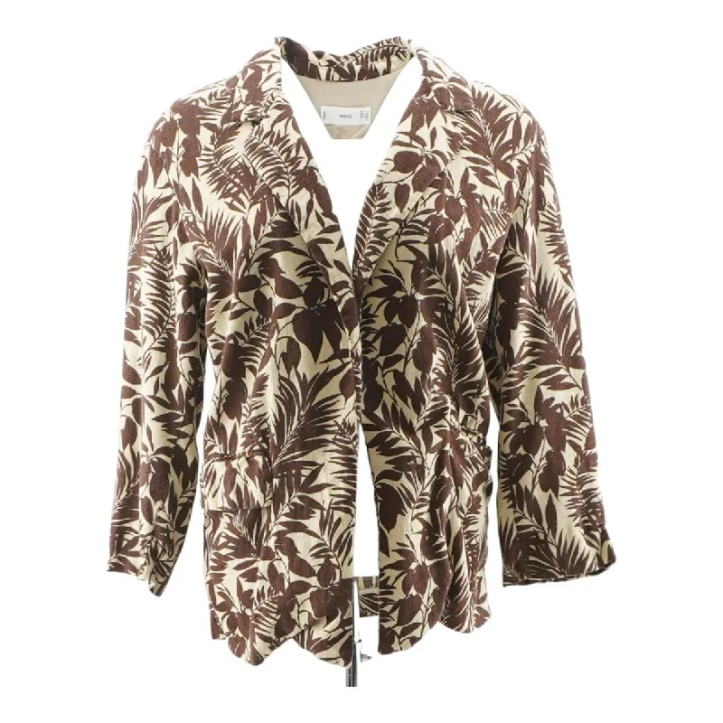 Brown Tropical Blazer Women's Handmade Blazer