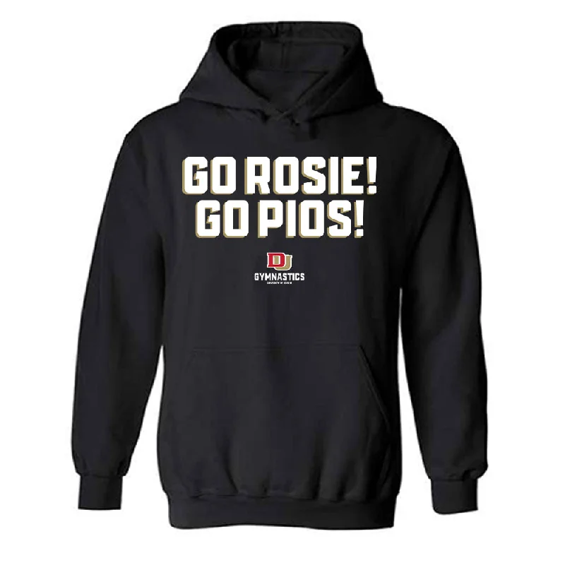 DU - NCAA Women's Gymnastics : Rosie Casali - Hooded Sweatshirt Hoodie with Ribbed Cuffs Snug Fit Comfort