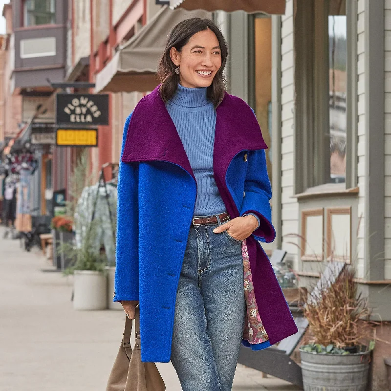 Avilynn Coat, Petite Front Pockets Side Pockets Patch Pockets