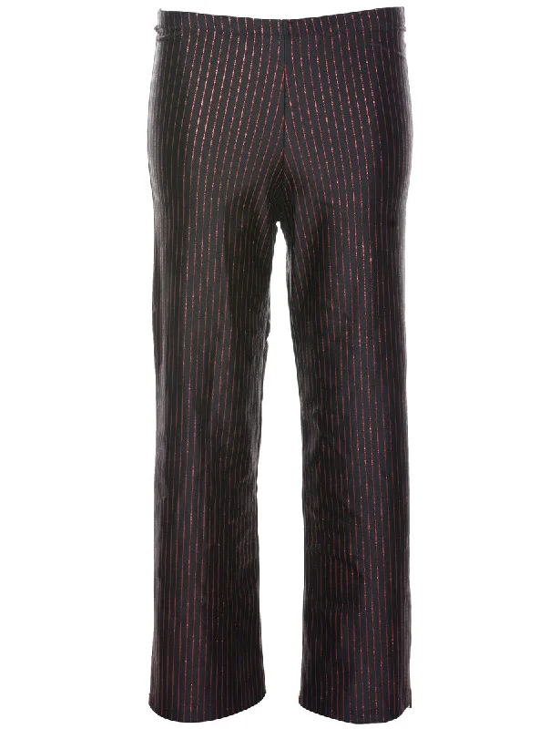 Striped Trousers - W23 L26 Trousers Business Professional