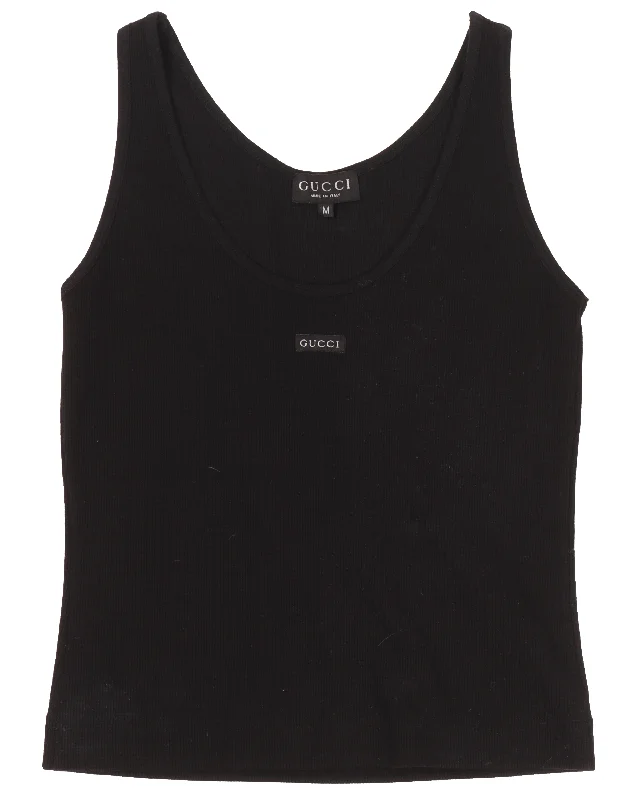 Logo Tank Top strapless tank top