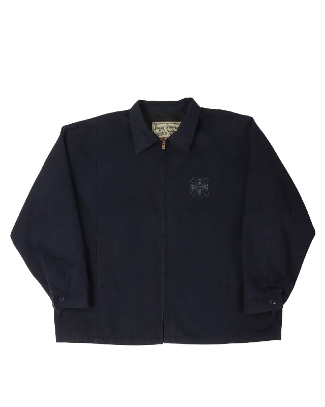 West Coast Choppers Quilted Lining Work Jacket Front Pockets Side Pockets Patch Pockets