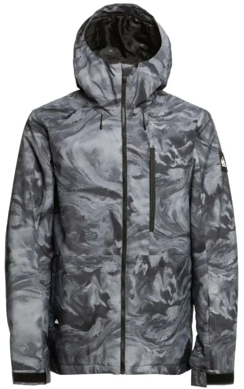 Quiksilver Mission Printed Insulated Jacket 2024 Print Jacket Jacquard Jacket Patchwork Jacket