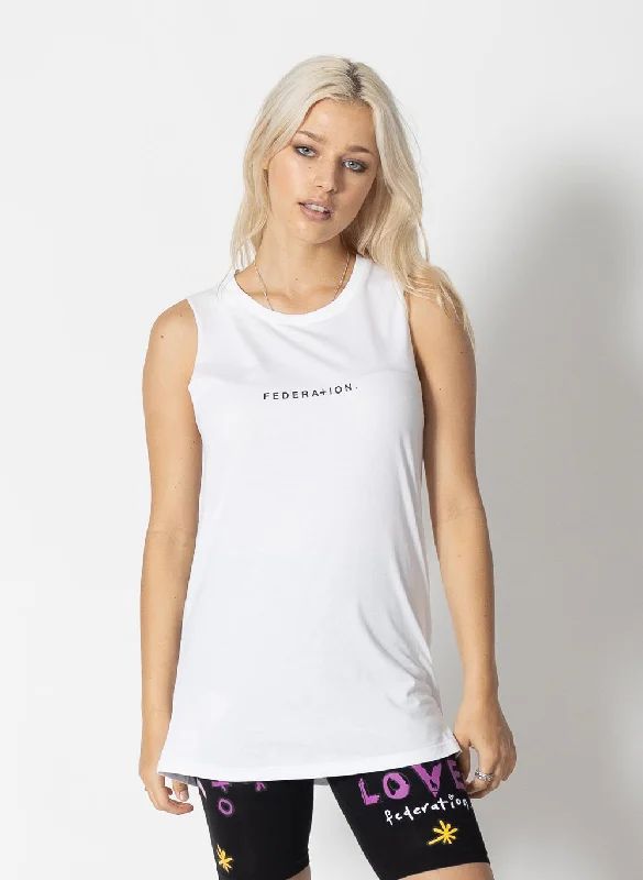 Staple Tank - Typo stretchy tank top