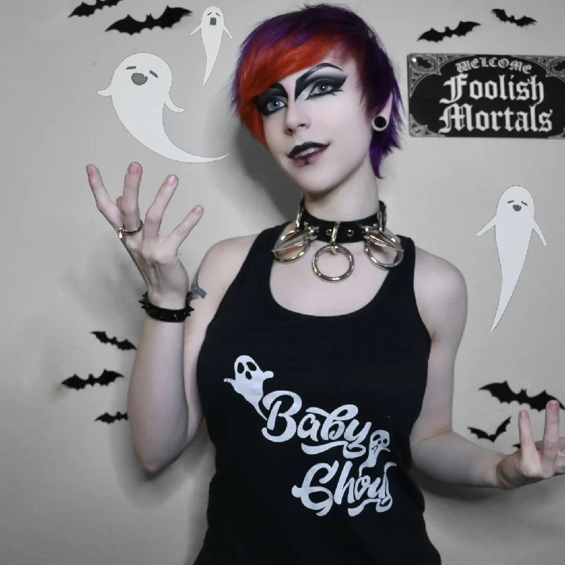 Baby Ghoul Graphic Tank Racerback Tank solid color tank