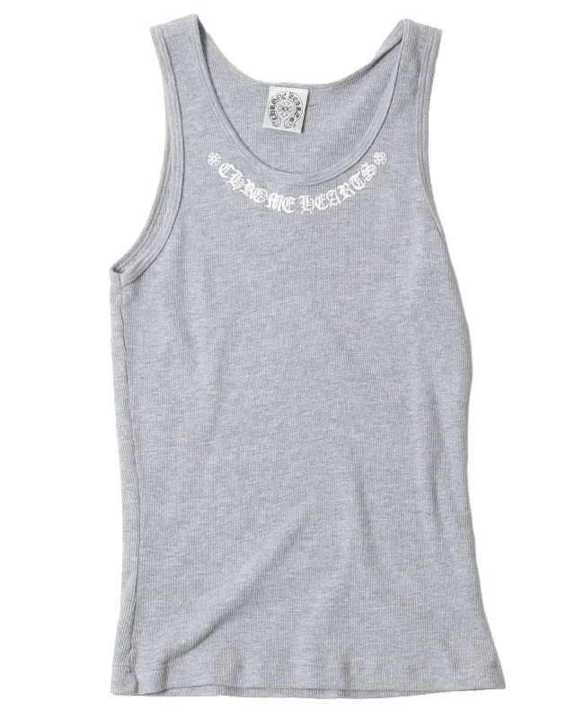 Grey Tank Top ribbed tank top