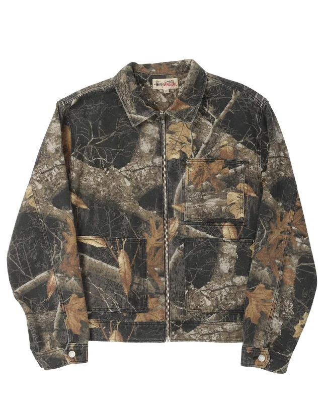 Realtree Edge Zip Work Jacket Rayon Fabric Velvet Fabric Corduroy Fabric