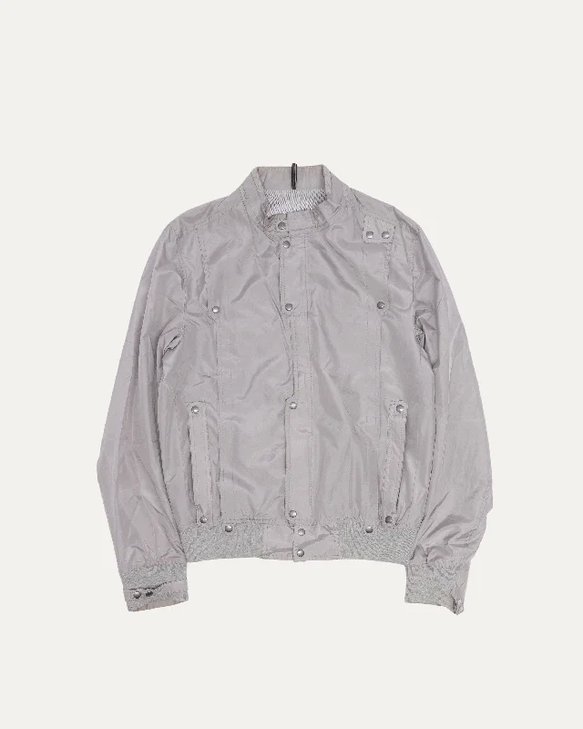 Silk Jacket Hoodie Zip-Up Jacket Button-Up Jacket