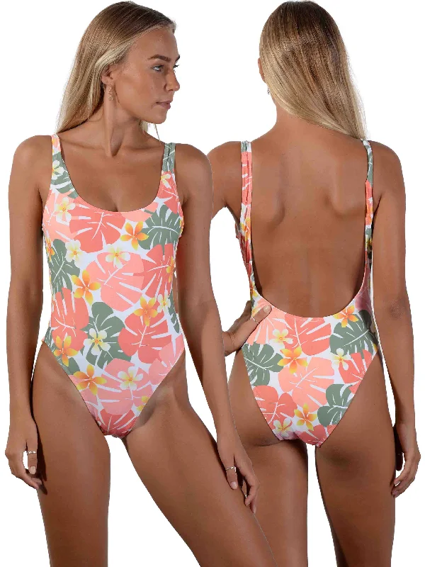 Jungle Jive High Leg Tank Onepiece fashionable tank top