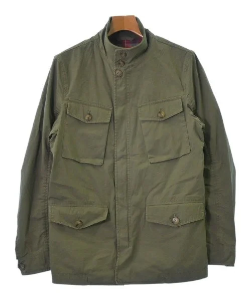 BARACUTA Millitary jackets Stand-Up Collar Roll-Neck Collar Turtle Neck