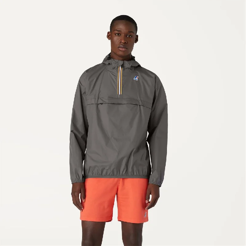 Unisex Le Vrai 3.0 Rain Jacket Grey Smoked Collared Jacket Crew Neck Jacket Turtle Neck Jacket