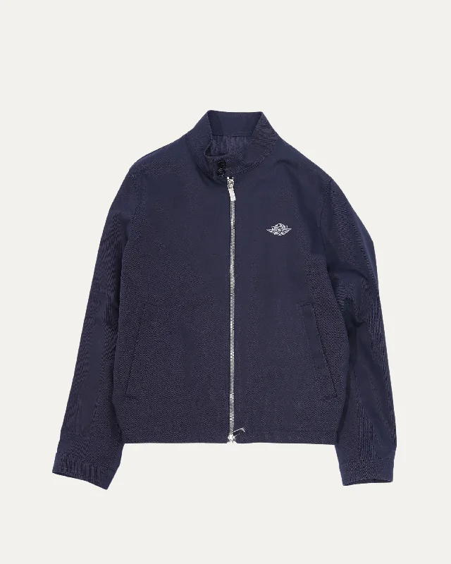 Air Jordan Woven Zip-Up Jacket Front Pockets Side Pockets Patch Pockets