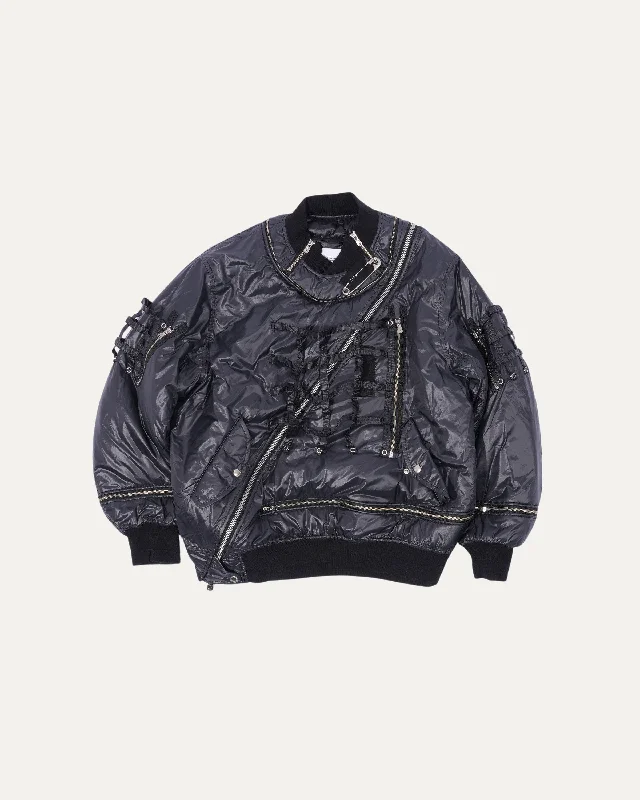 Primaloft Bondage Flight Jacket Belted Jacket Elasticated Jacket Padded Jacket