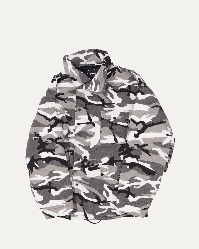 Off-Shoulder Camouflage Military Jacket Plaid Jacket Tartan Jacket Houndstooth Jacket