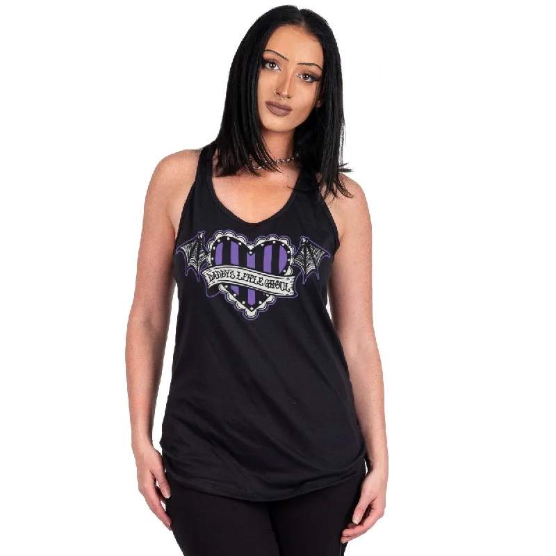 Daddy's Little Ghoul Racerback Tank Top lightweight tank top