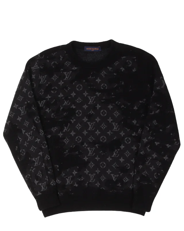 Monogram Jacquard Knit Sweater Lightweight Heavyweight Midweight