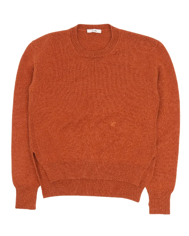 Cashmere Embroidered Monogram Sweater Wool Fabric Cashmere Fabric Tweed Fabric