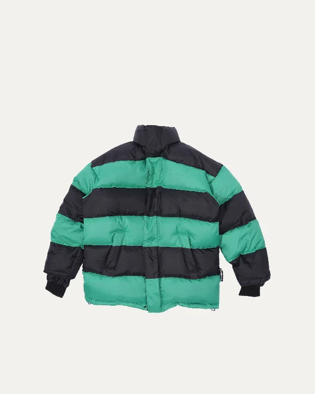 Striped Down Puffer Jacket Cotton Jacket Linen Jacket Terry Jacket