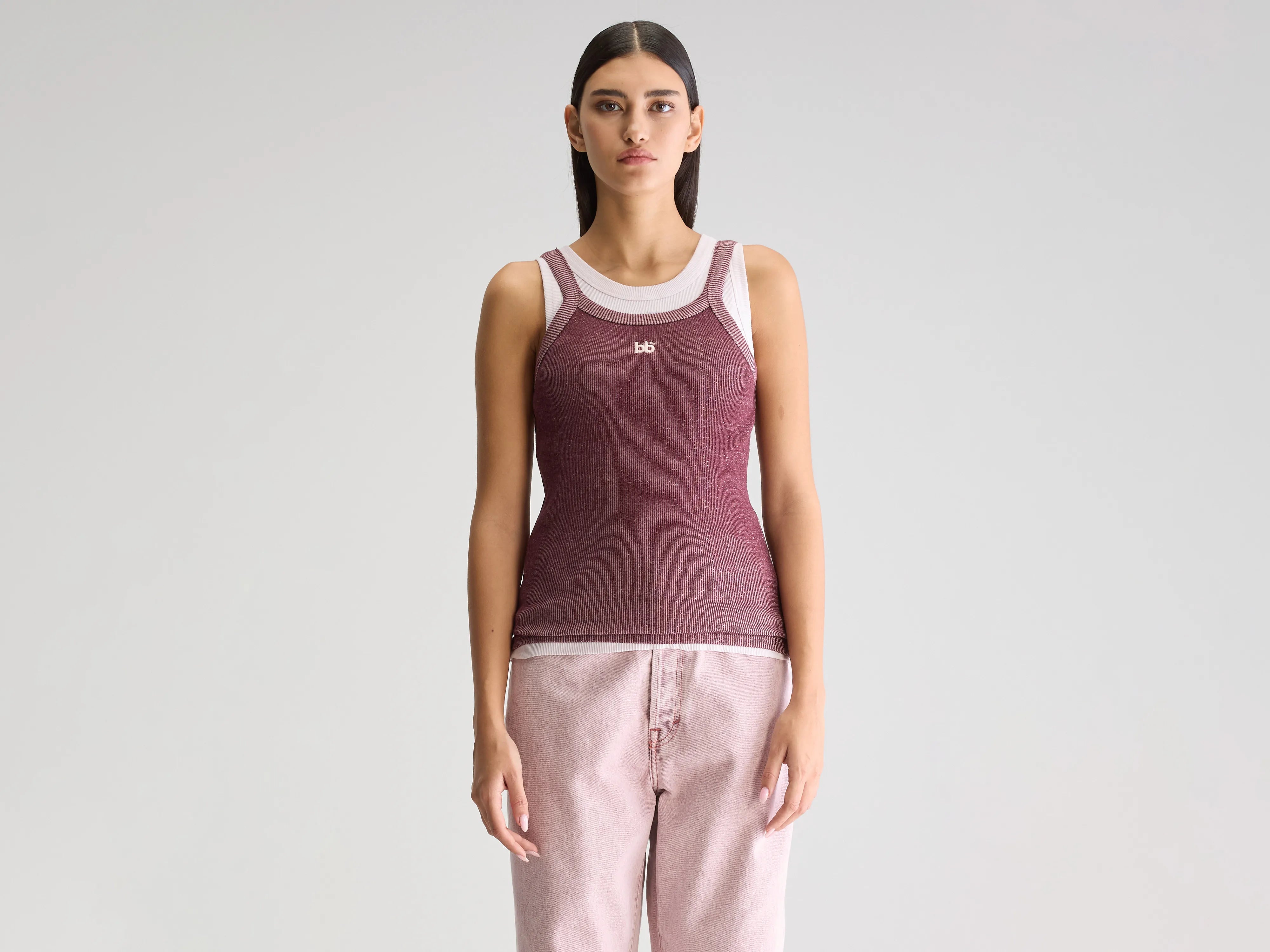 Celey slim tank top (251 / W / COMBO B) stylish tank top