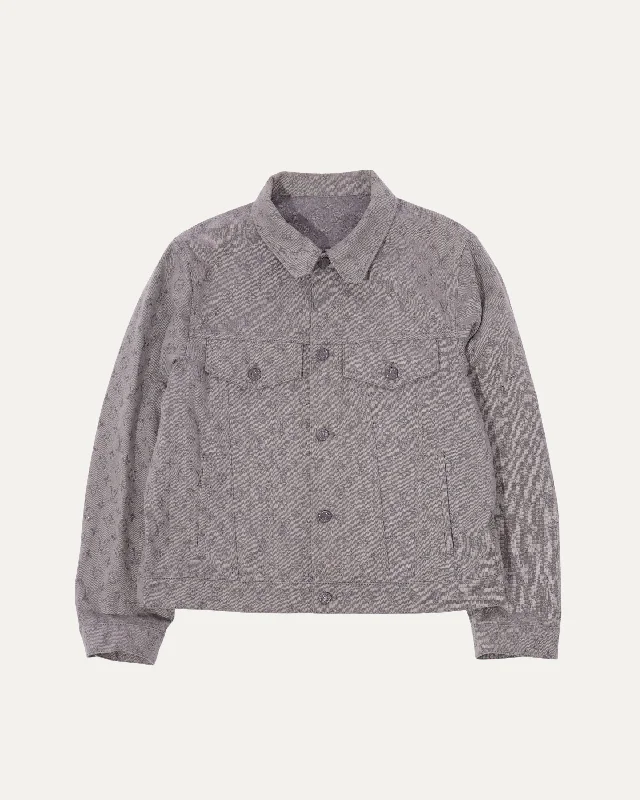Monogram Denim Trucker Jacket Herringbone Jacket Houndstooth Jacket Plaid Jacket