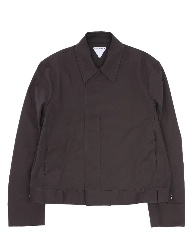 Concealed Zip Cotton Jacket Fleece Jacket Down Jacket Feather Jacket