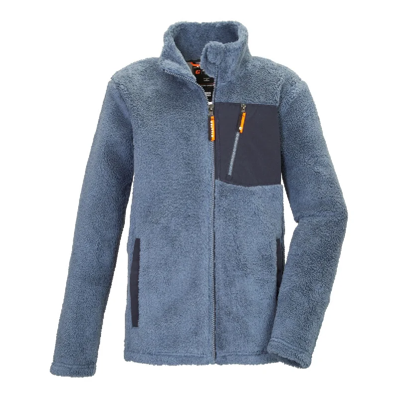 Killtec Junior's KOW 363 Fleece Jacket 2025 Zip Front Button Front Snap Front